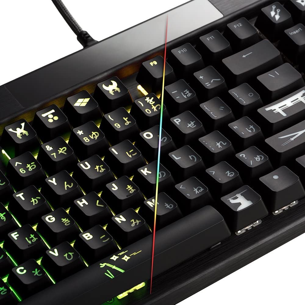 121 PCS Premium ABS Laser Keycap Set CM Japan Black OEM Profile ANSI ISO