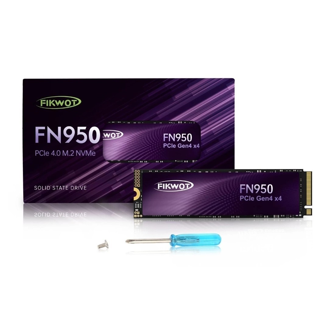 Fikwot M.2 NVMe SSD 1TB PCIe Gen 4 .0 Internal Solid State Drive PC PS5 Laptop