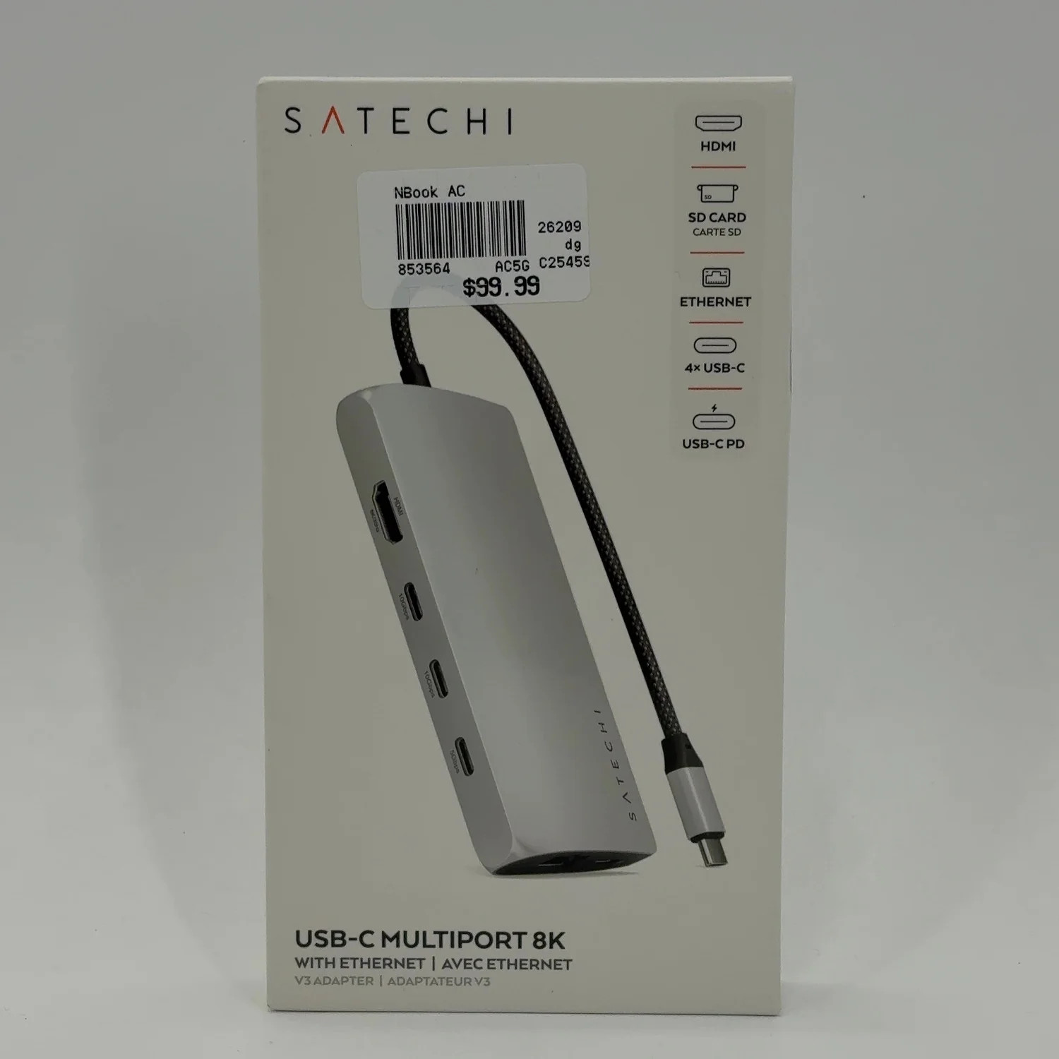 New Satechi USB-C Multiport 8K ST-P8KES Adapter
