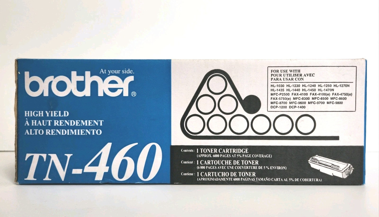Brother TN460 High Yield Laser Toner Cartridge - Black