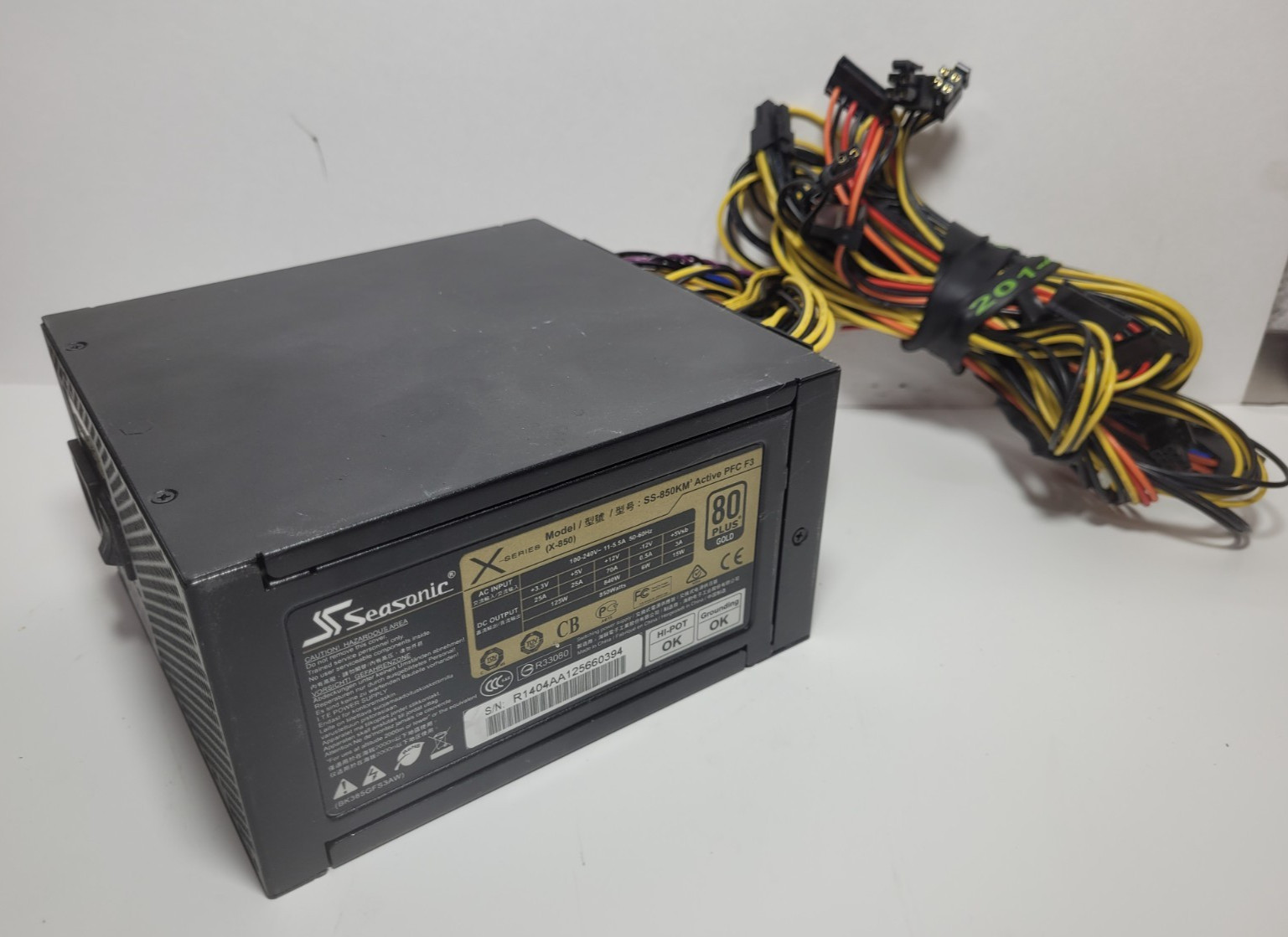 Seasonic X-Series SS-850KM 850W 80 Plus Gold Modular Power Supply #0531