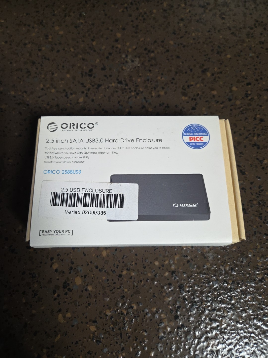 Orico 2.5 Inch USB 3.0 Type C Hard Drive