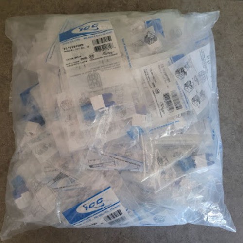 LOT OF 95 - ICC IC1078F5WH MODULE JACKS CAT 5E HD WHITE