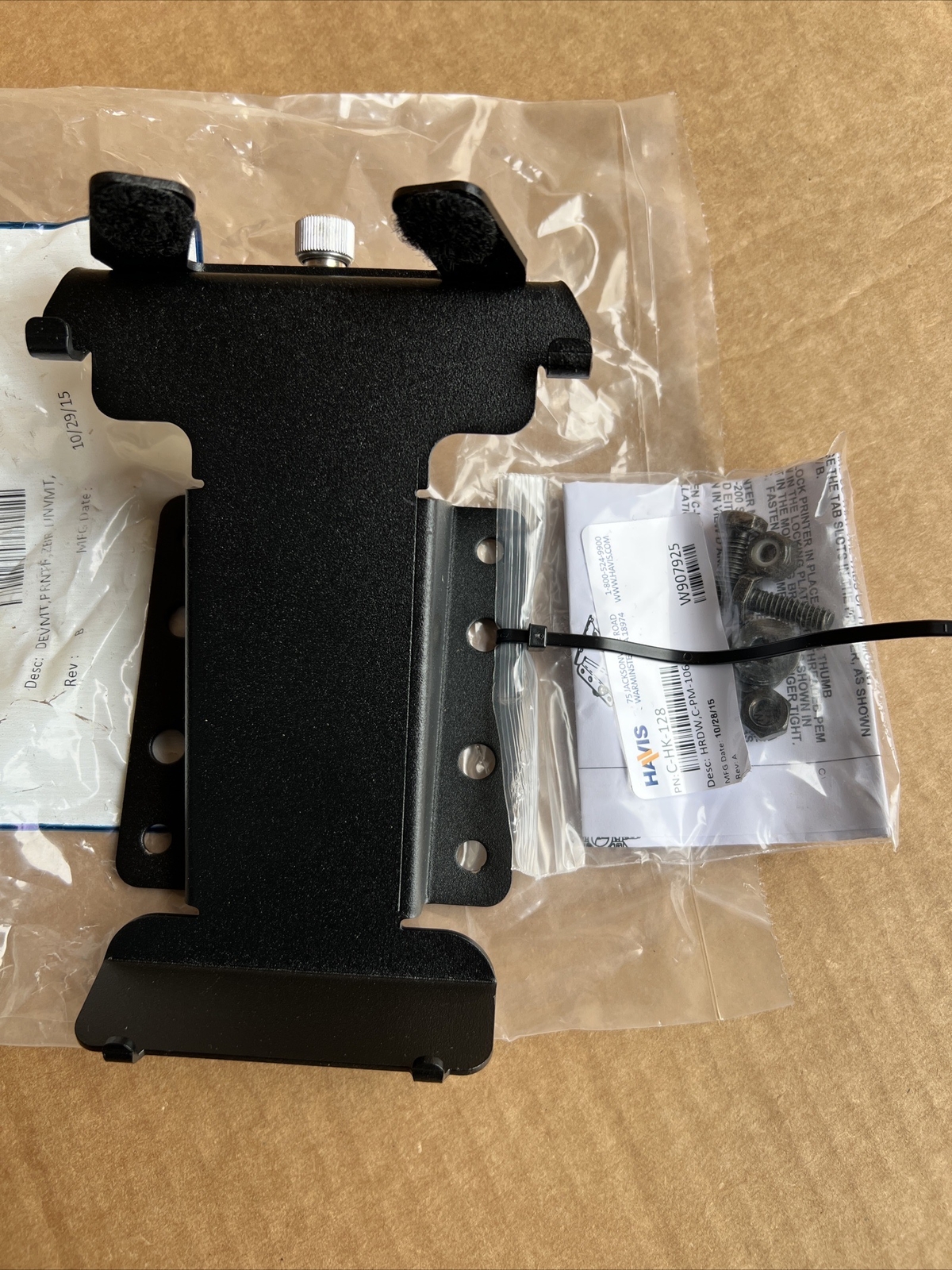 One Genuine Havis C-PM-106 & C-HK-128 Printer Mount (Zebra Rw420 Label Printer)