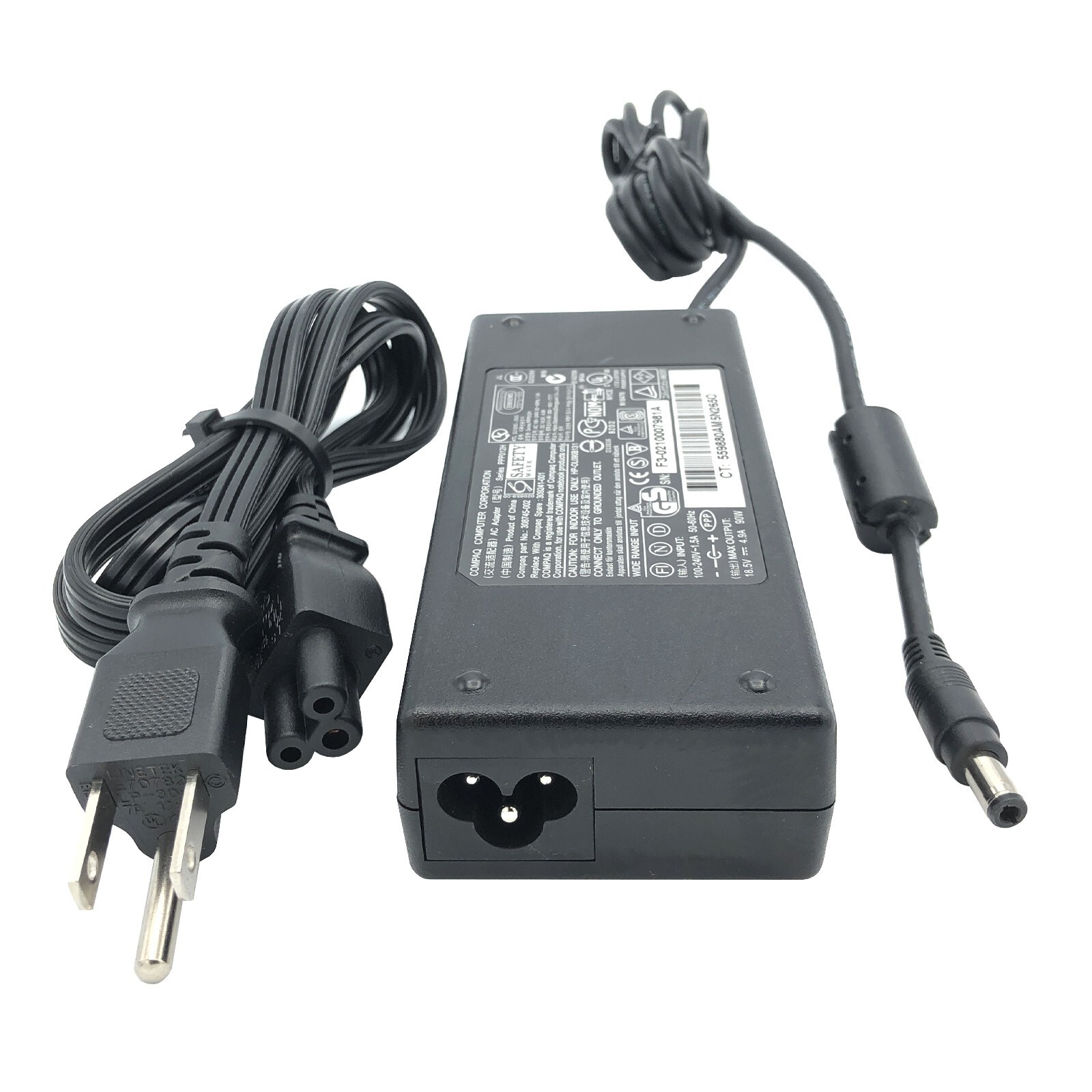 Original Compaq 90W AC Power Adapter PPP012H 308745-002 309241-001 Charger 18.5V