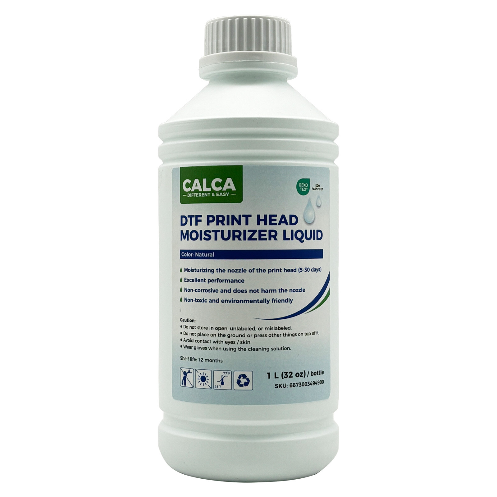 US-Stock, CALCA Direct to Transfer Film Printhead Moisturizing Liquid. 32 oz, 1L