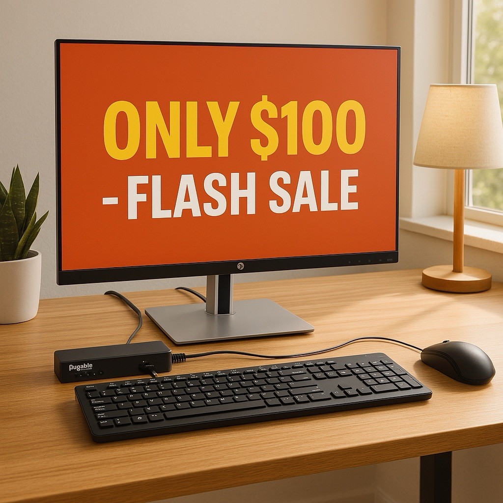 💻 HP EliteDisplay 23" Monitor + Dock + Keyboard/Mouse – Great Deal-$100