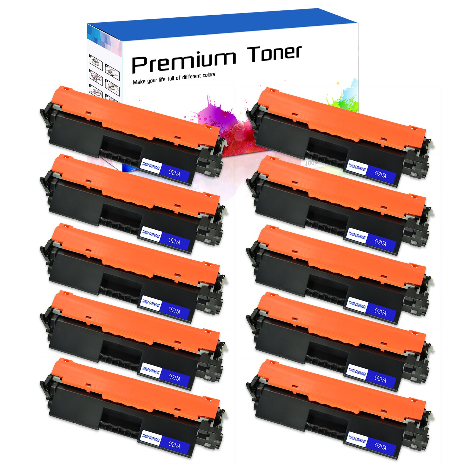 10PK CF217A 17A Toner Cartridge For HP LaserJet Pro M102a M102w MFP M130fw M130a