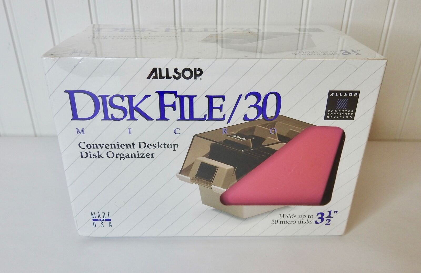 Allsop Disk File/30 Micro Desktop Disc Organizer 30 Micro Disks 3.5\