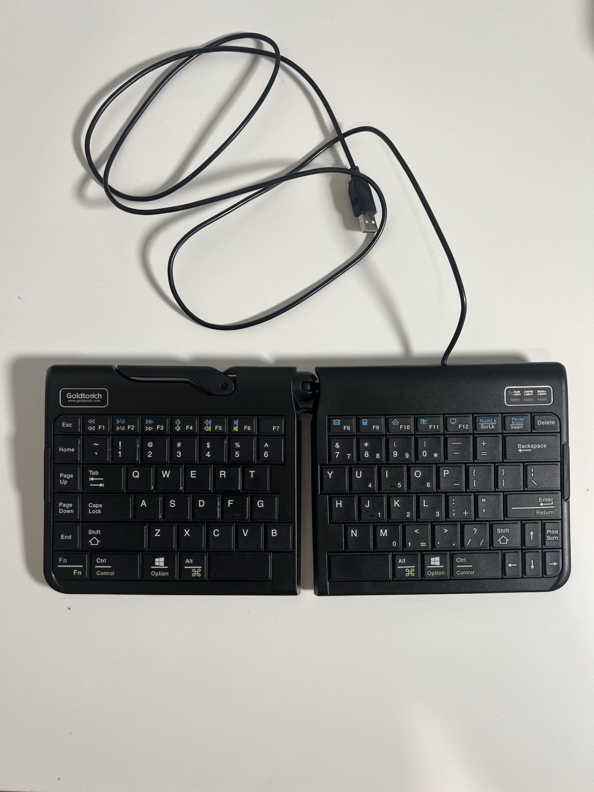 Ergonomic Keyboard Goldtouch Go2 Mobile PC/MAC USB WIRED Blk GTP-0044 SK-2721