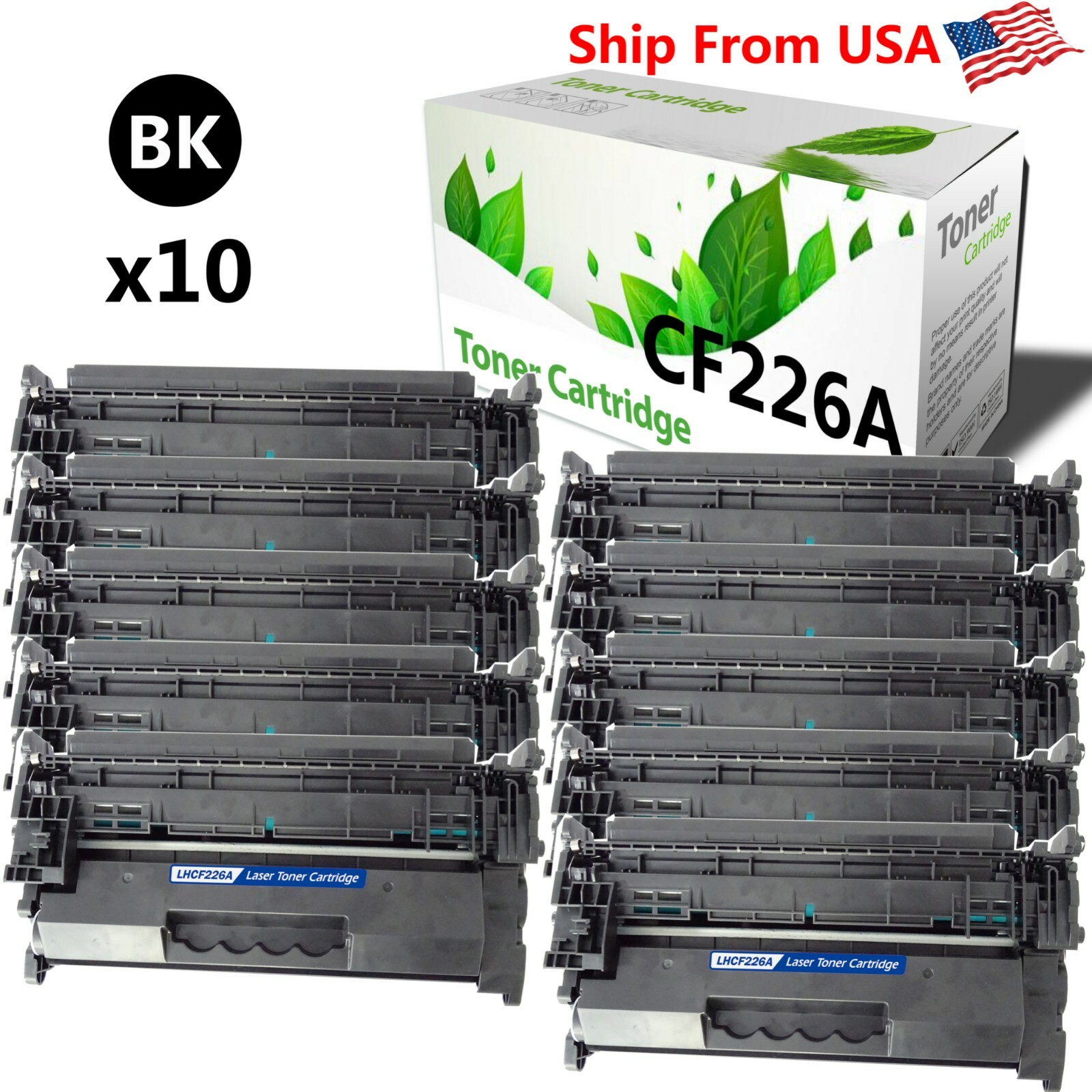 10PK CF226A 226A Toner Cartridge for M402dn M402n
