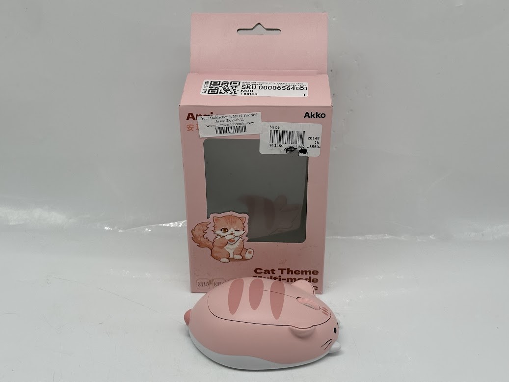 Akko Cat Theme Wireless Gaming Mouse Pink Angie