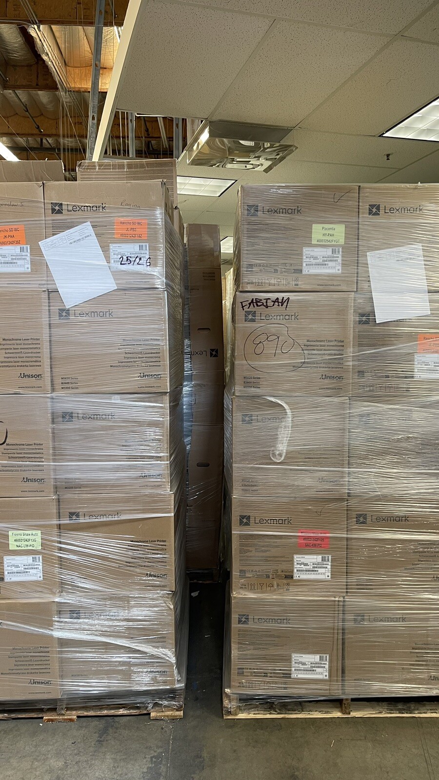 ✅Whole Pallet:Lot Of 30✅Lexmark MS610dn Laser Printer/4514-653✅Network✅Duplex✅