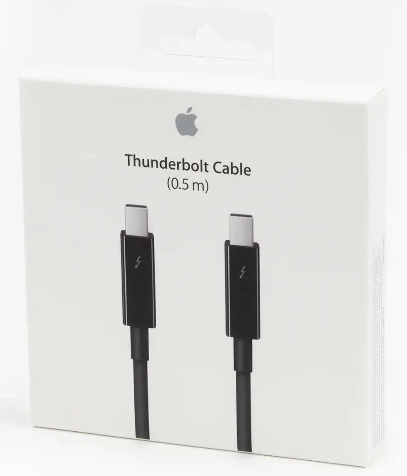OFFICIAL GENUINE APPLE THUNDERBOLT 2 CABLE 0.5M FOR IMAC/MACBOOK A1410 MMF640LLA