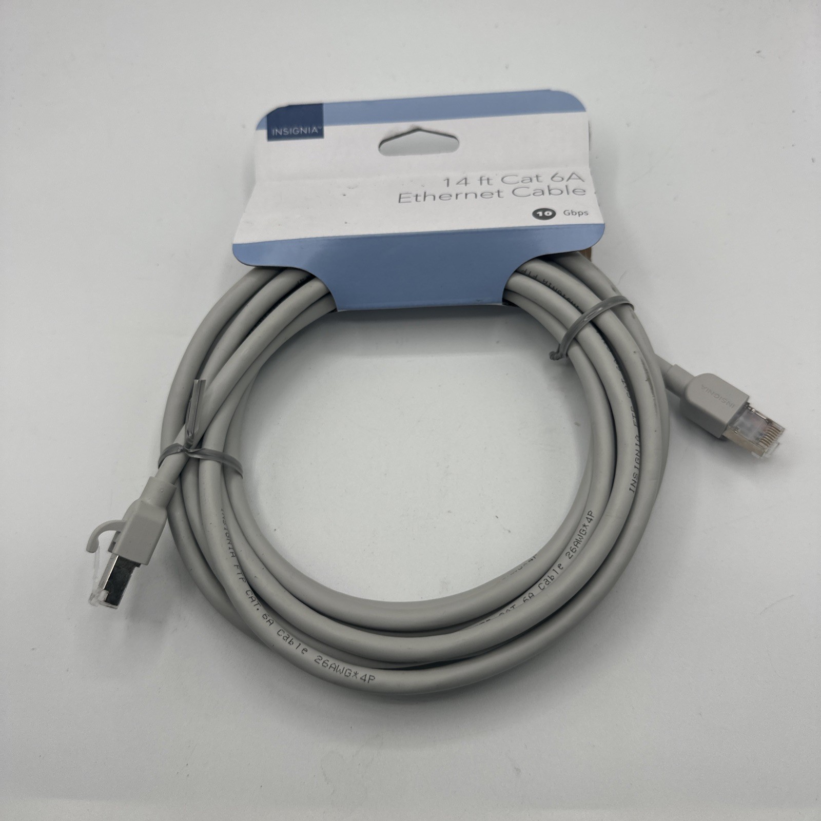 Insignia- 14 ft. Cat 6A Ethernet Cable - Gray