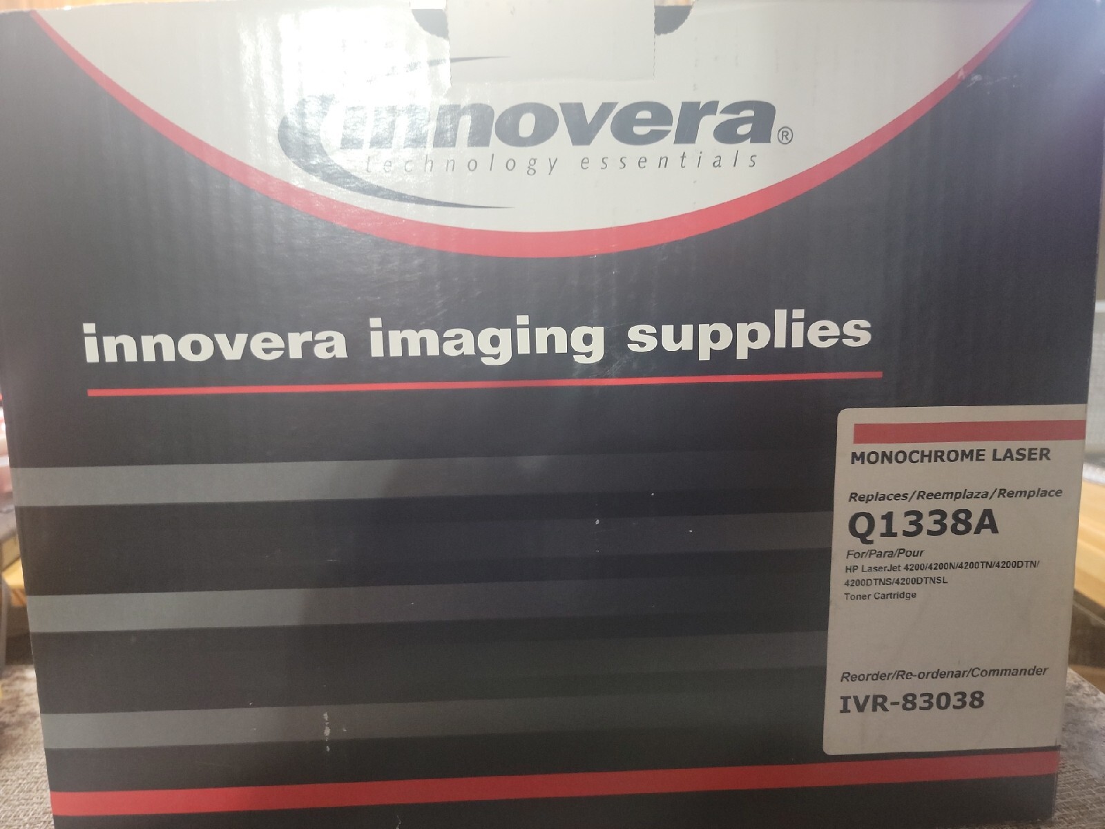Innovera Monochrome Laser Toner Cartridge IVR-83038 Q1338A New