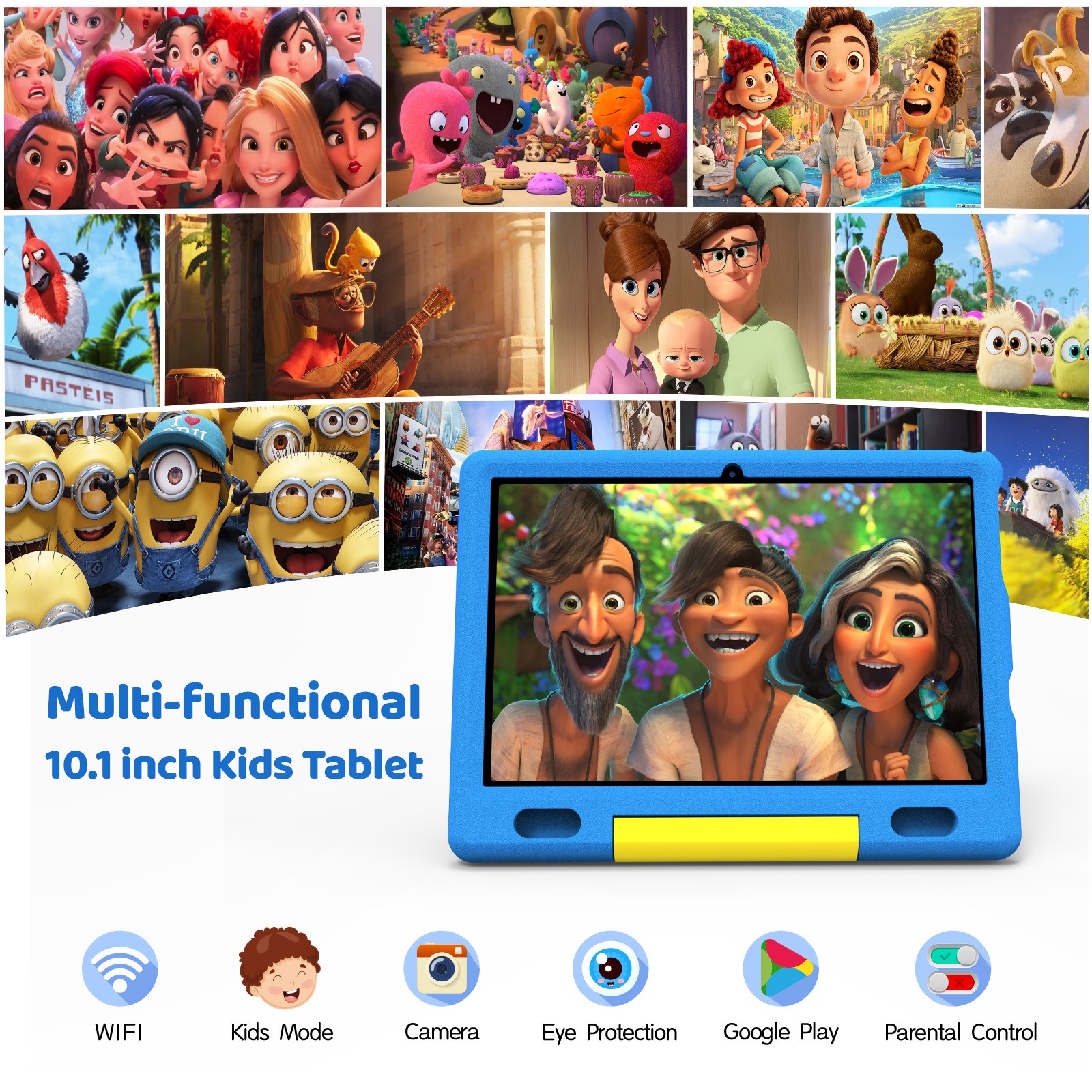 AEEZO Kids Tablet, Android 13 Tablet  10 inch Quad-Core WIFI, 2GB RAM + 32GB