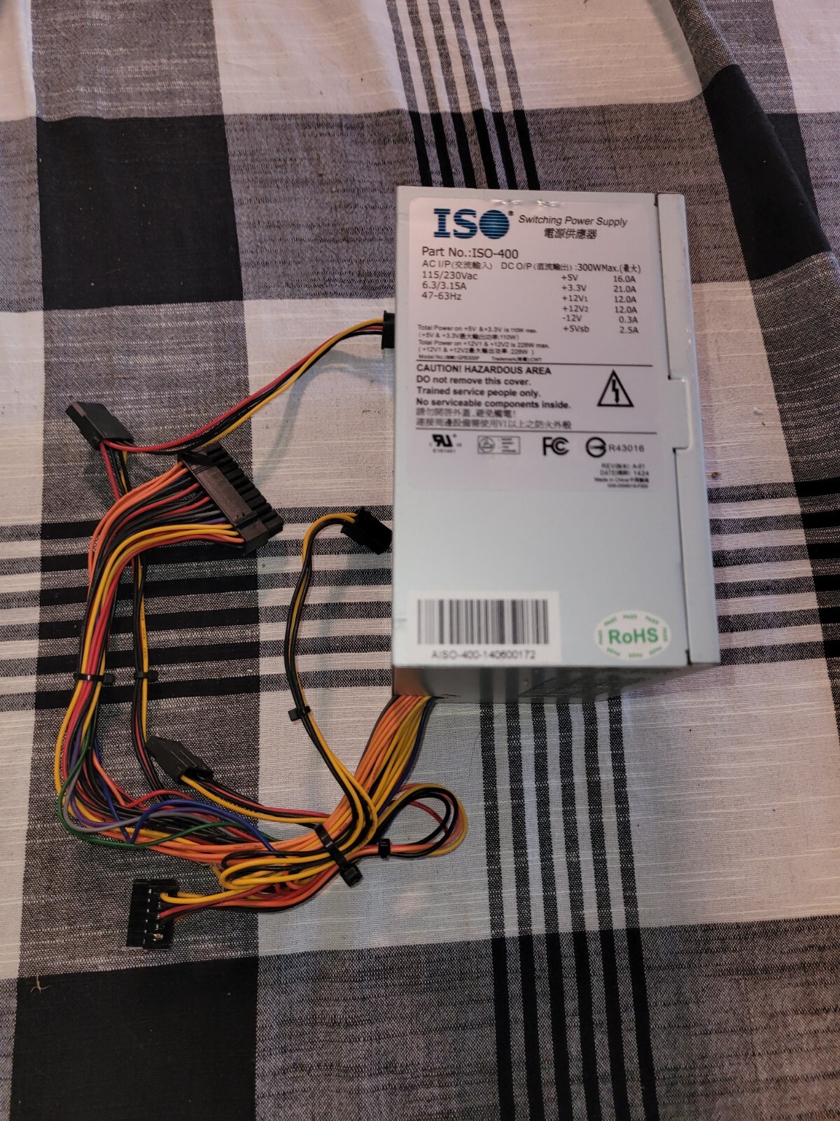 ISO 400 Switching Power Supply ISO-400 115/230V 6.3/315A 47-63Hz
