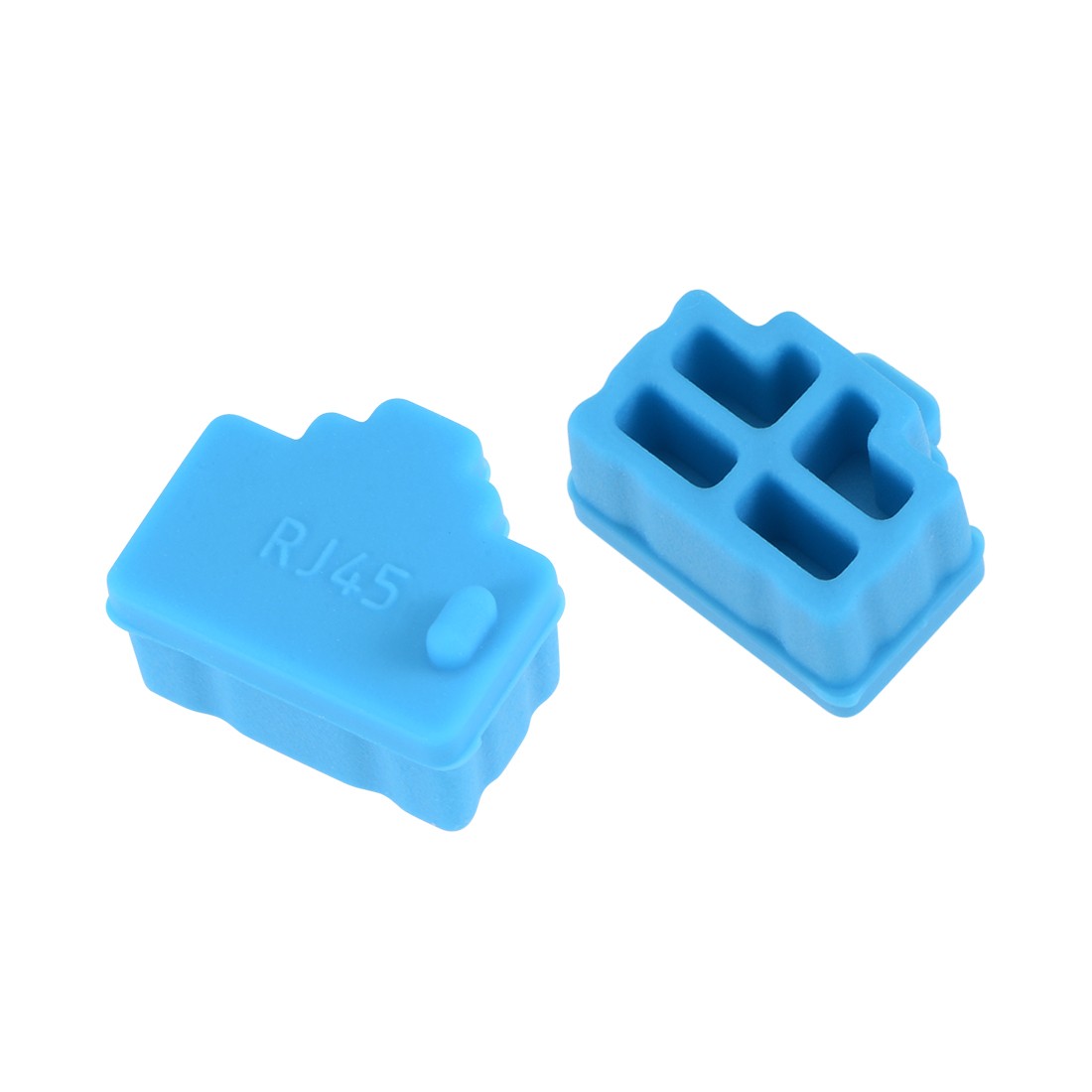 20pcs RJ45 Silicone Protectors Ethernet Hub Port Anti Dust Cap Cover, Blue