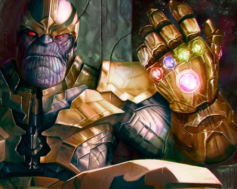 HQ1 MARVEL COMICS THANOS AVENGERS Infinity war Guantlet  MOUSE PAD 9 X 7inch USA