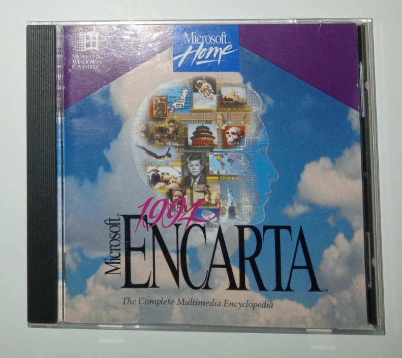 Microsoft Encarta 1994 Multimedia Encyclopedia CD-ROM