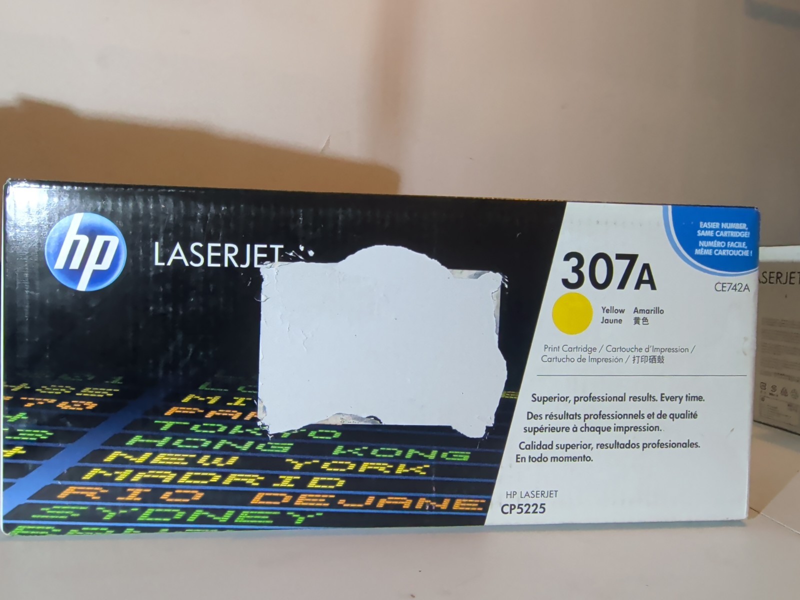 HP 307A CE742A Yellow Toner Cartridge for CP5225 OEM