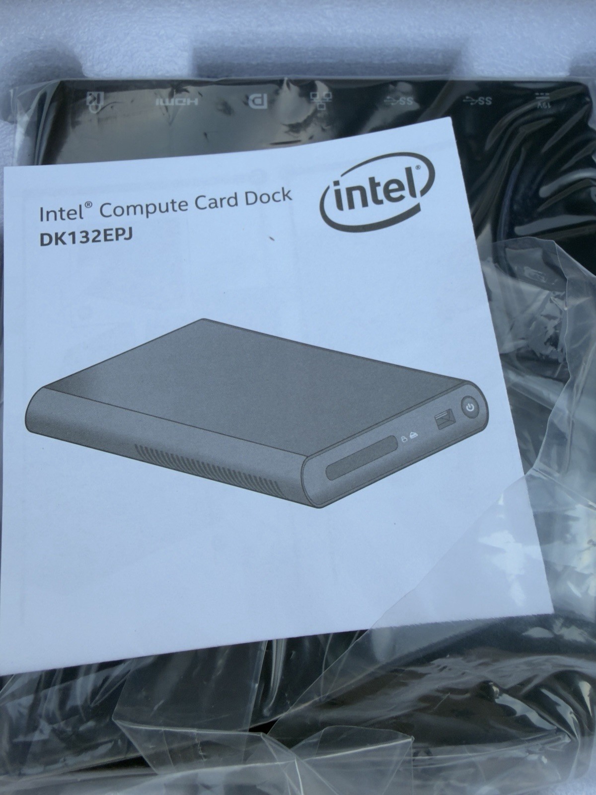 Intel BLKDK132EPJ DK132EPJ Compute Card Dock NEW BROWN BOX