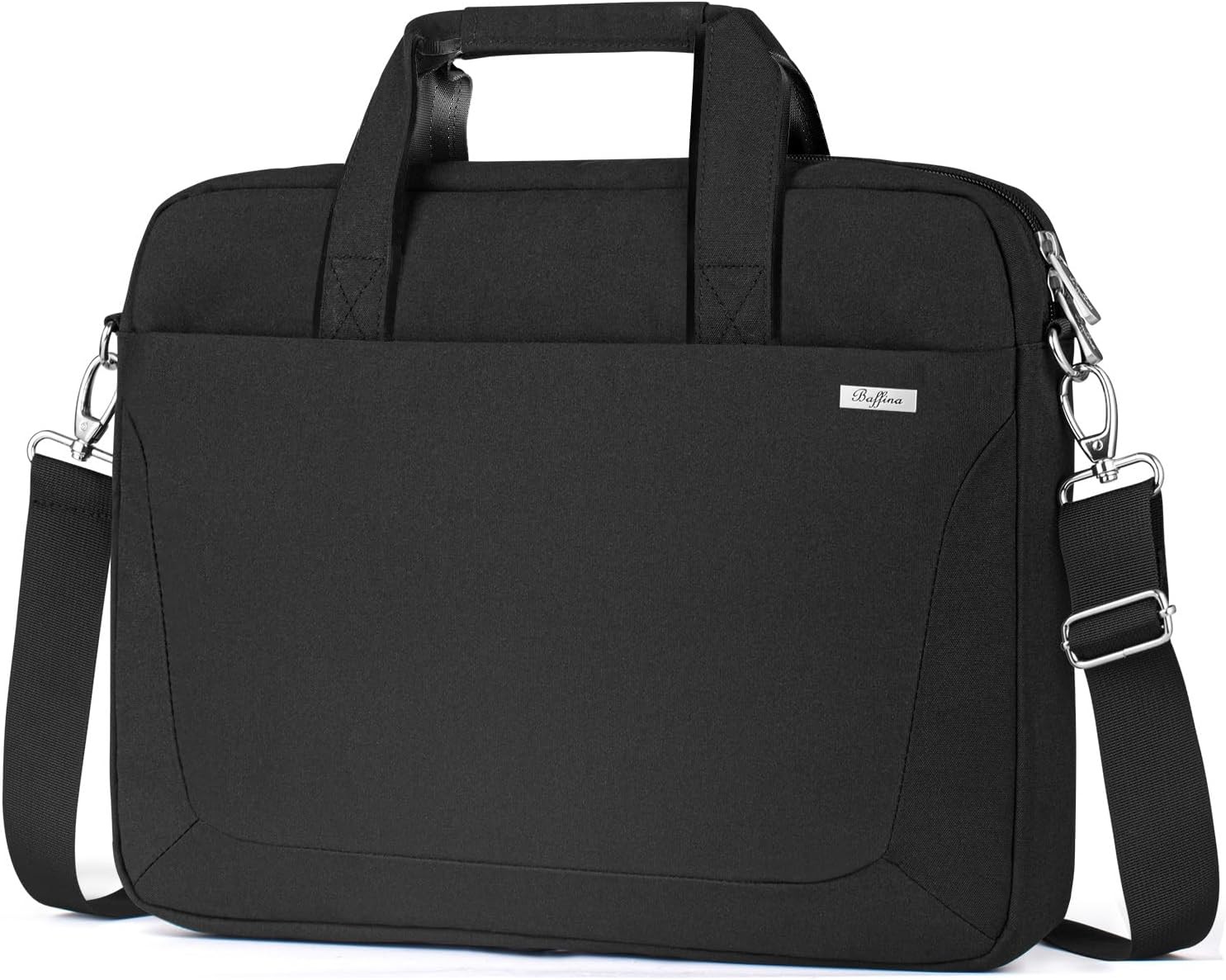 Waterproof Laptop Shoulder Bag for 15.6 16 17.3 Inch Computers, Briefcase Style