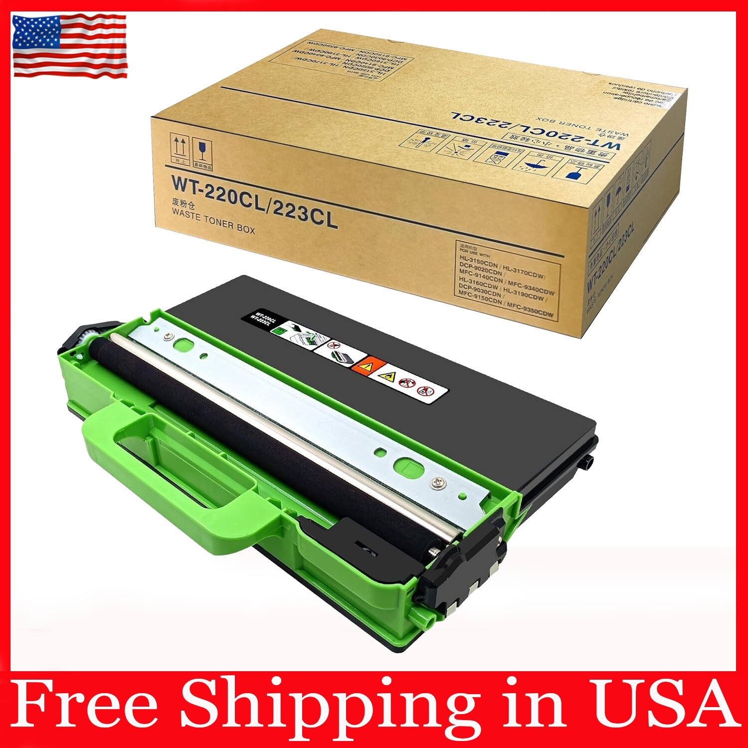 WT-220CL WT-223CL Waste Toner Box Compatible For Brother HL-3140CW HL-3170CDW