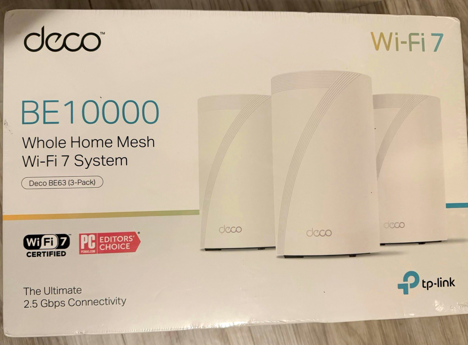 TP-LINK Deco BE63 BE10000 Tri-Band Wi-Fi 7 Mesh Router 3-Pack White