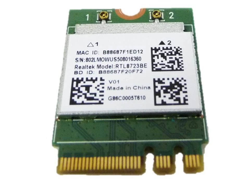  Realtek RTL8723BE 802.11bgn Bluetooth NGFF miniCard Toshiba G86C0006SJ10 TESTED