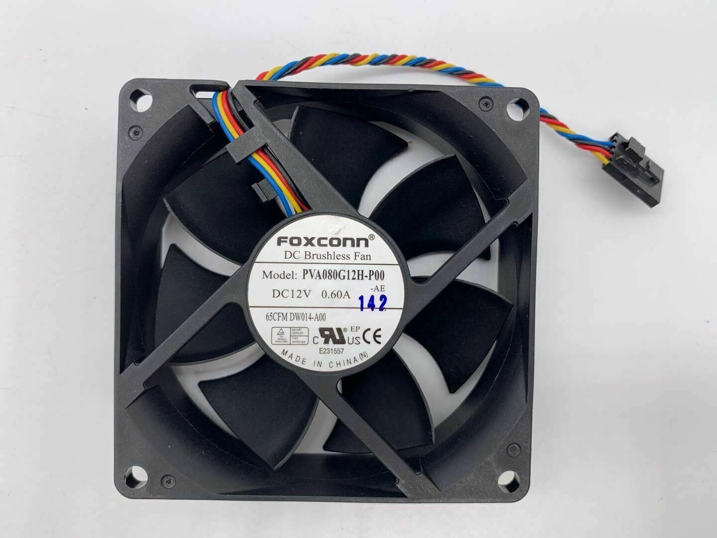 1 PCS Foxconn 8025 PVA080G12H-P00 12V 0.60A Dell server fan 4-pin