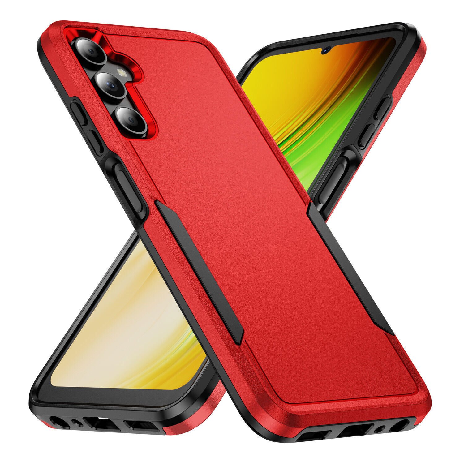 Luxury Rugged Hybrid Armor Cover Case For A14 A15 A34 A24 A54 A05S A13 A53 A33