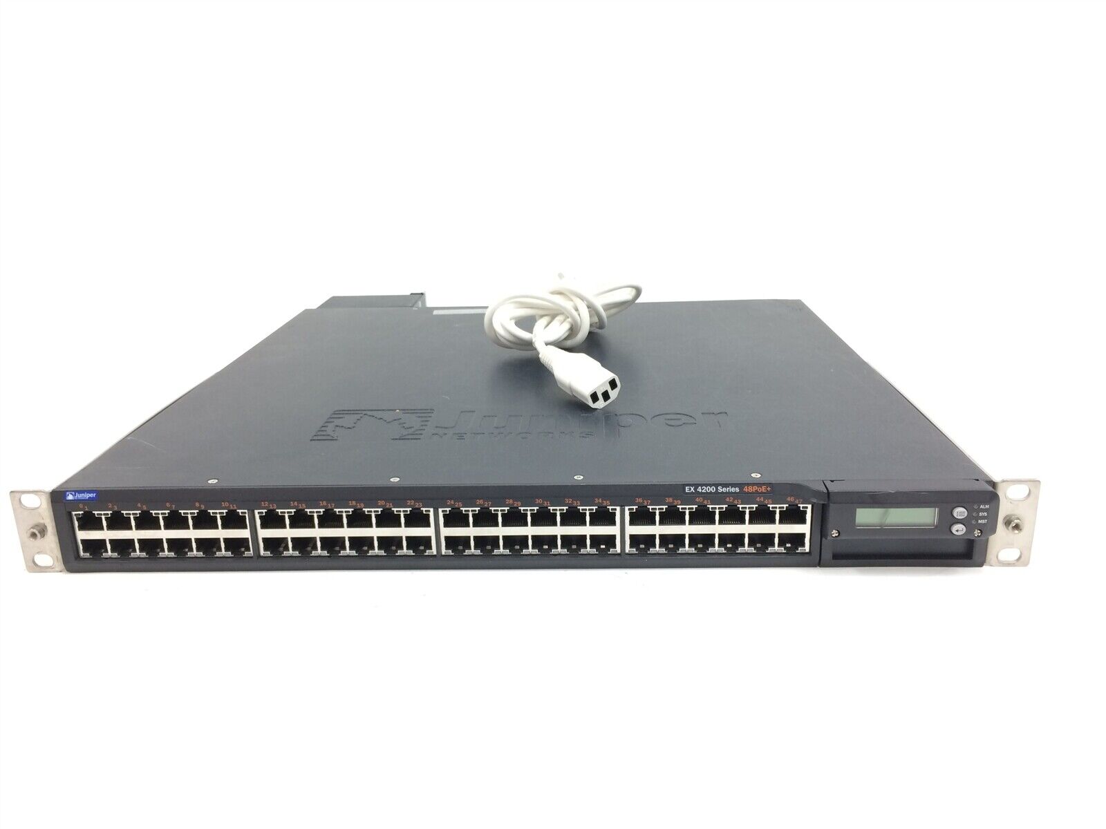 Juniper Networks EX4200-48PX 48 Port Gigabit PoE+ Switch 1x 930W PSU w/ Brackets