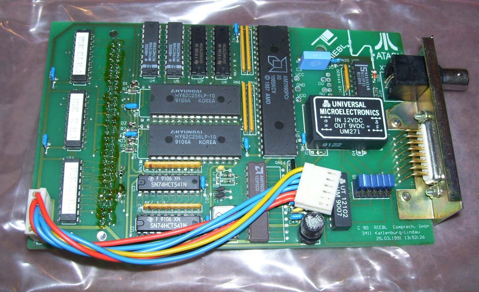 NEW Atari Mega ST Computer German Riebl Network System PCB Ethernet Card BOXED