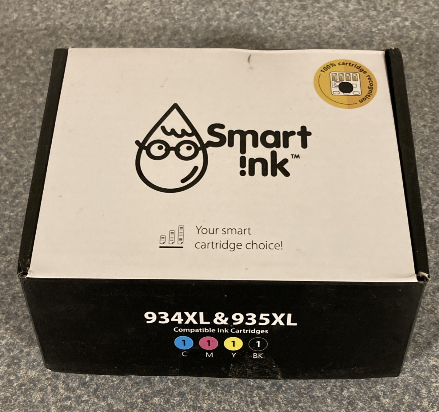 4 Pack Smart Ink Compatible Ink Cartridge for HP 934XL Black, 935XL CMY Sealed