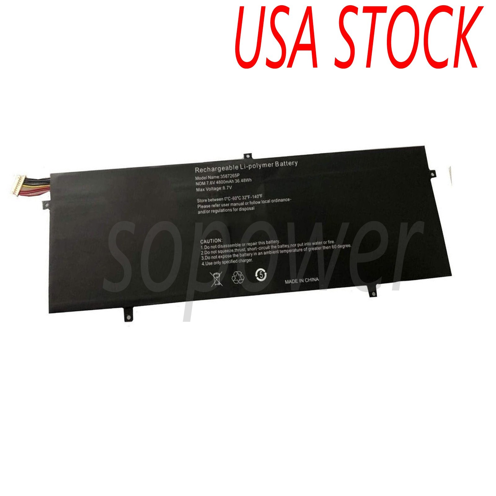 P313R 7.6V 4800mAh Battery For Jumper Ezbook 3 Pro 13.3" LB10 HW-3487265 Ezbook