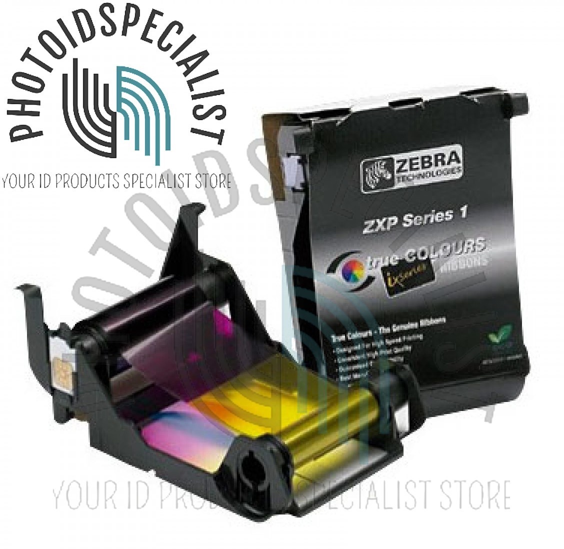 Zebra 800011-140 Load-N-Go Color Ribbon for ZXP Series 1 YMCKO - 100 prints 