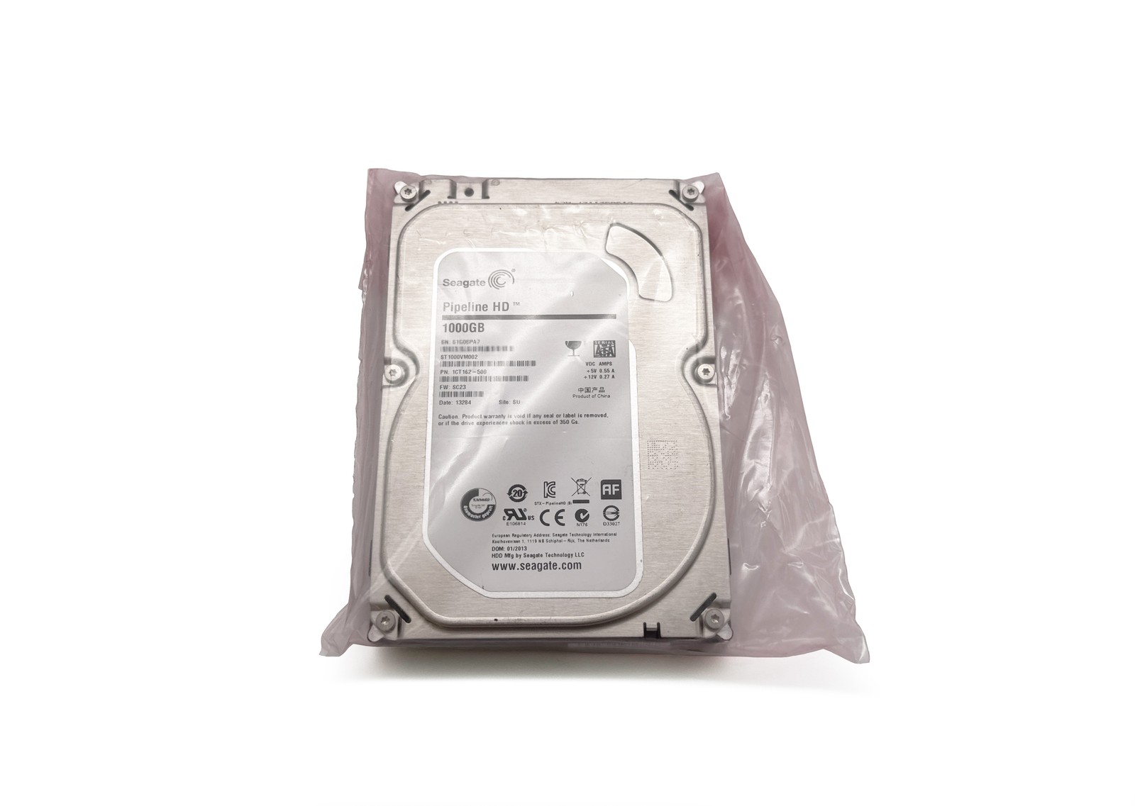 Seagate Pipeline / Video HD 1TB 3.5" SATA 6Gb/s 5900RPM 64MB HDD ST1000VM002