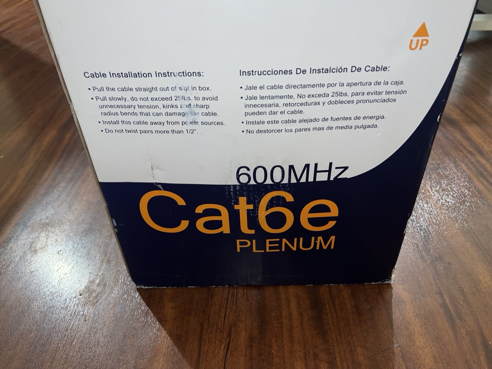 Cat6e Plenum 600MHz Ethernet Cable