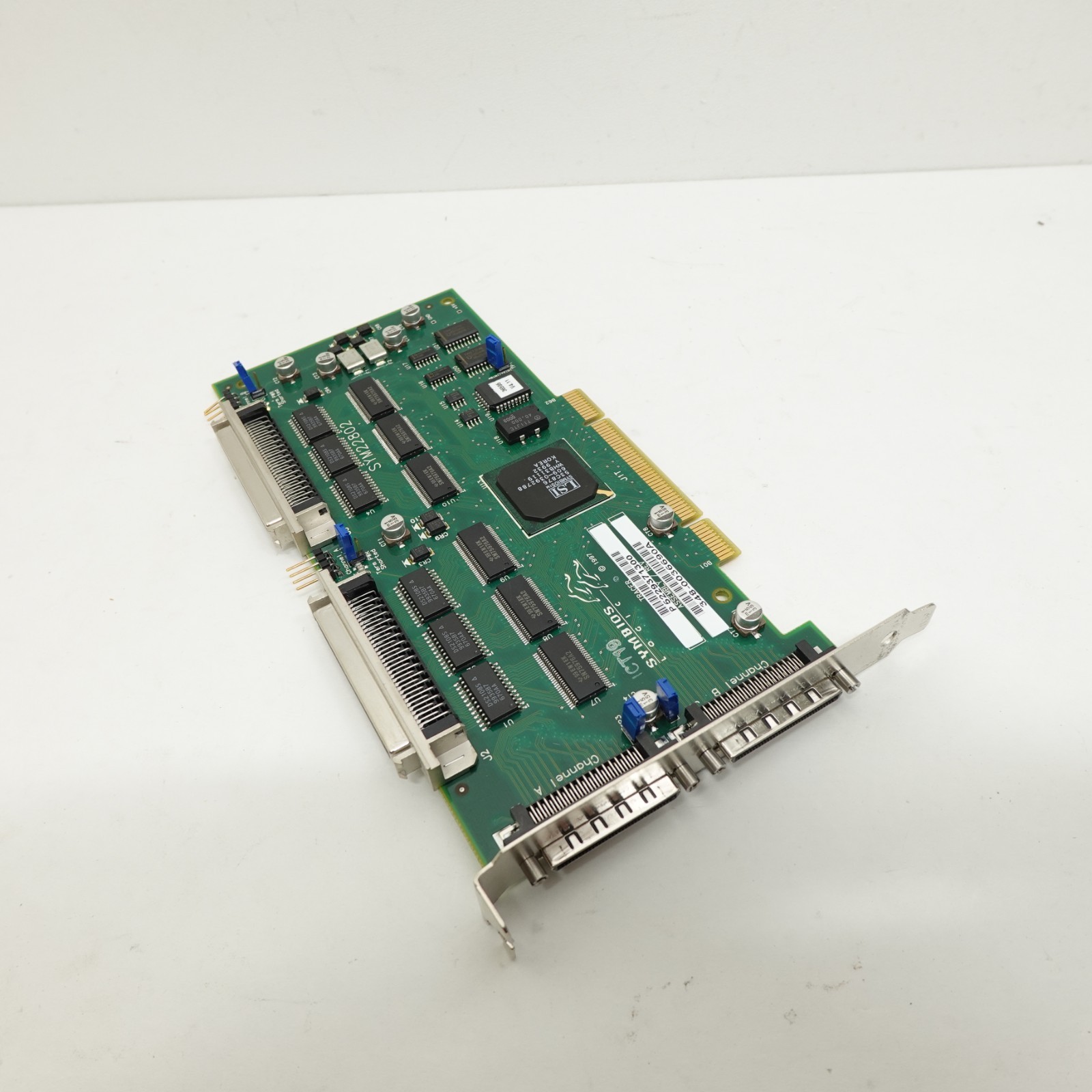 Symbios Logic SYM22802 Dual Channel PCI SCSI Host Adapter Card 348-0036690A