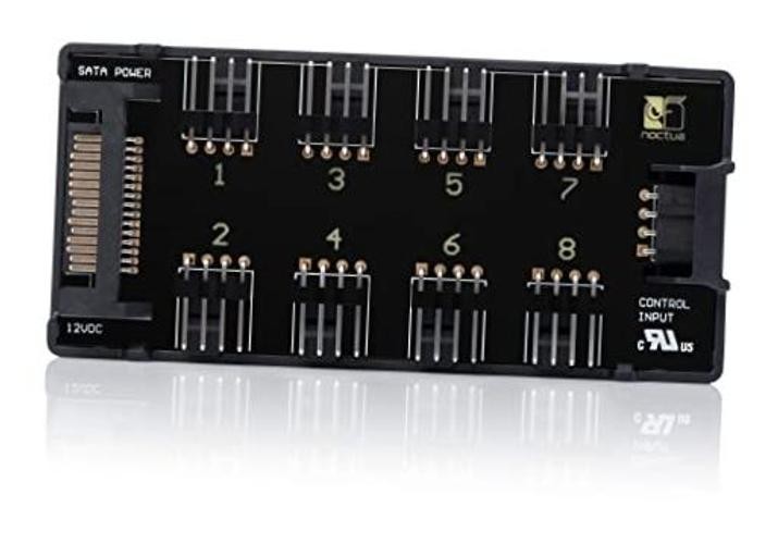 NA-FH1, 8-Port PWM Fan Hub, Magnetic with Short Circuit Protection