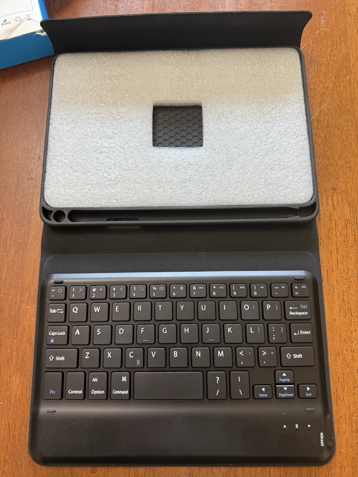 Wireless Black Keyboard with Leather Case