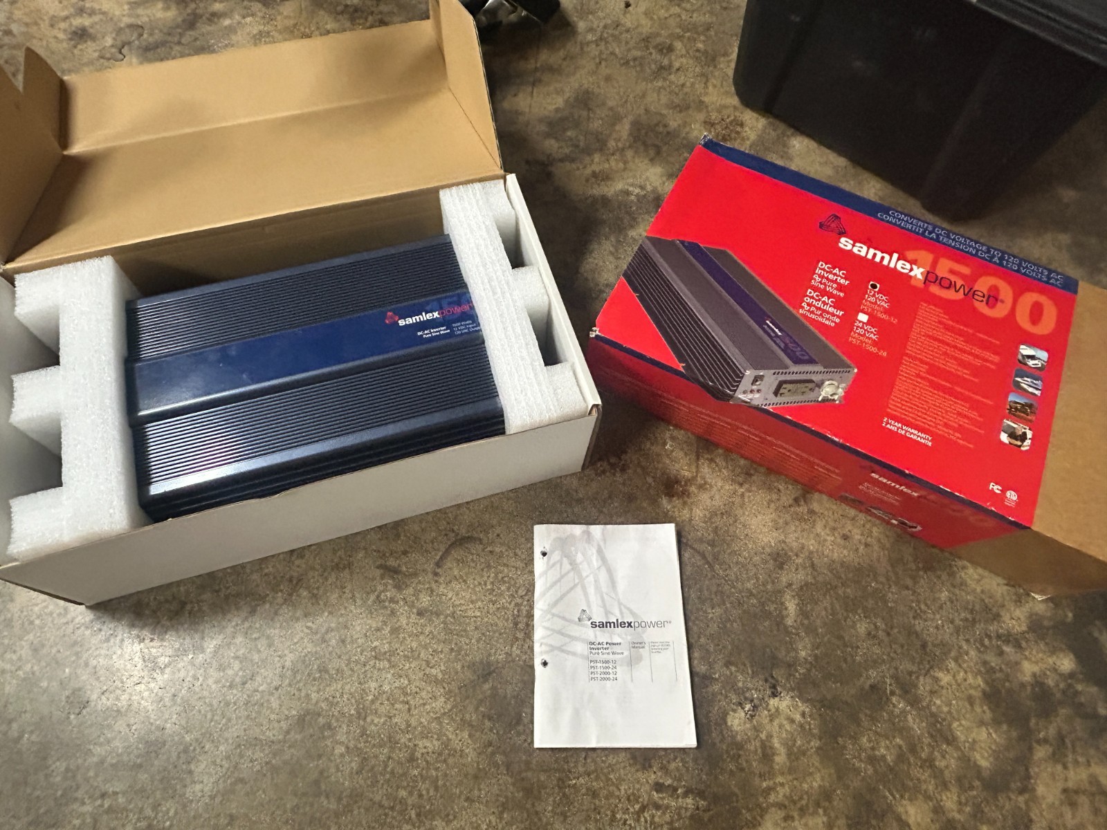 Samlex 12V 1500W Pure Sine Wave Inverter PST-1500-12 RV Marine Off Grid