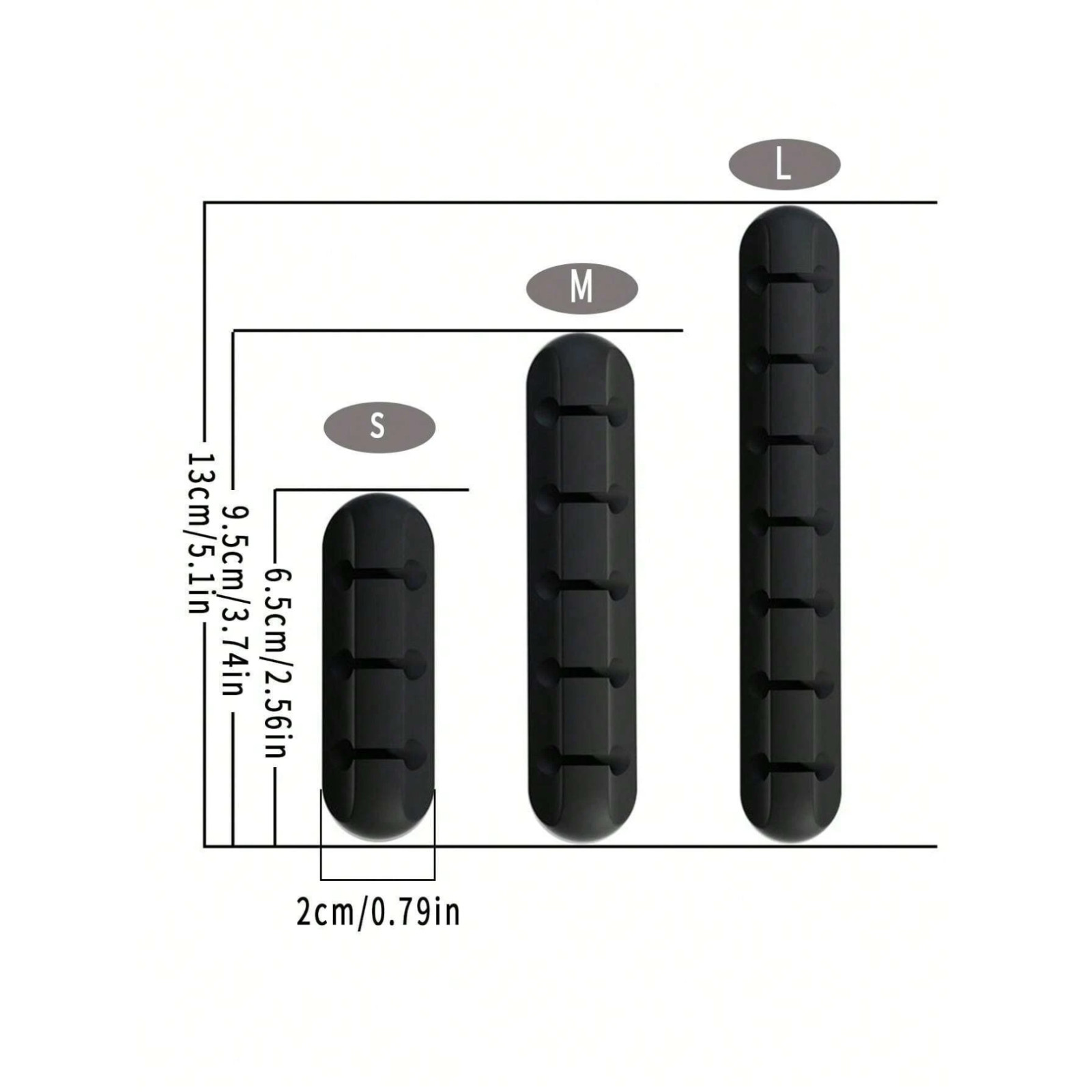 Cable Holder Management Clip Ties Charger Wire Tidy Cord Lead Desk USB Organizer