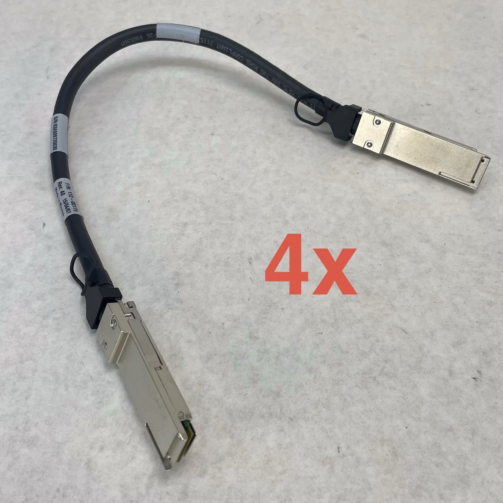 Netapp .5M Daisy Chain Shelf stacking Cable 112-00176 Lot of 4