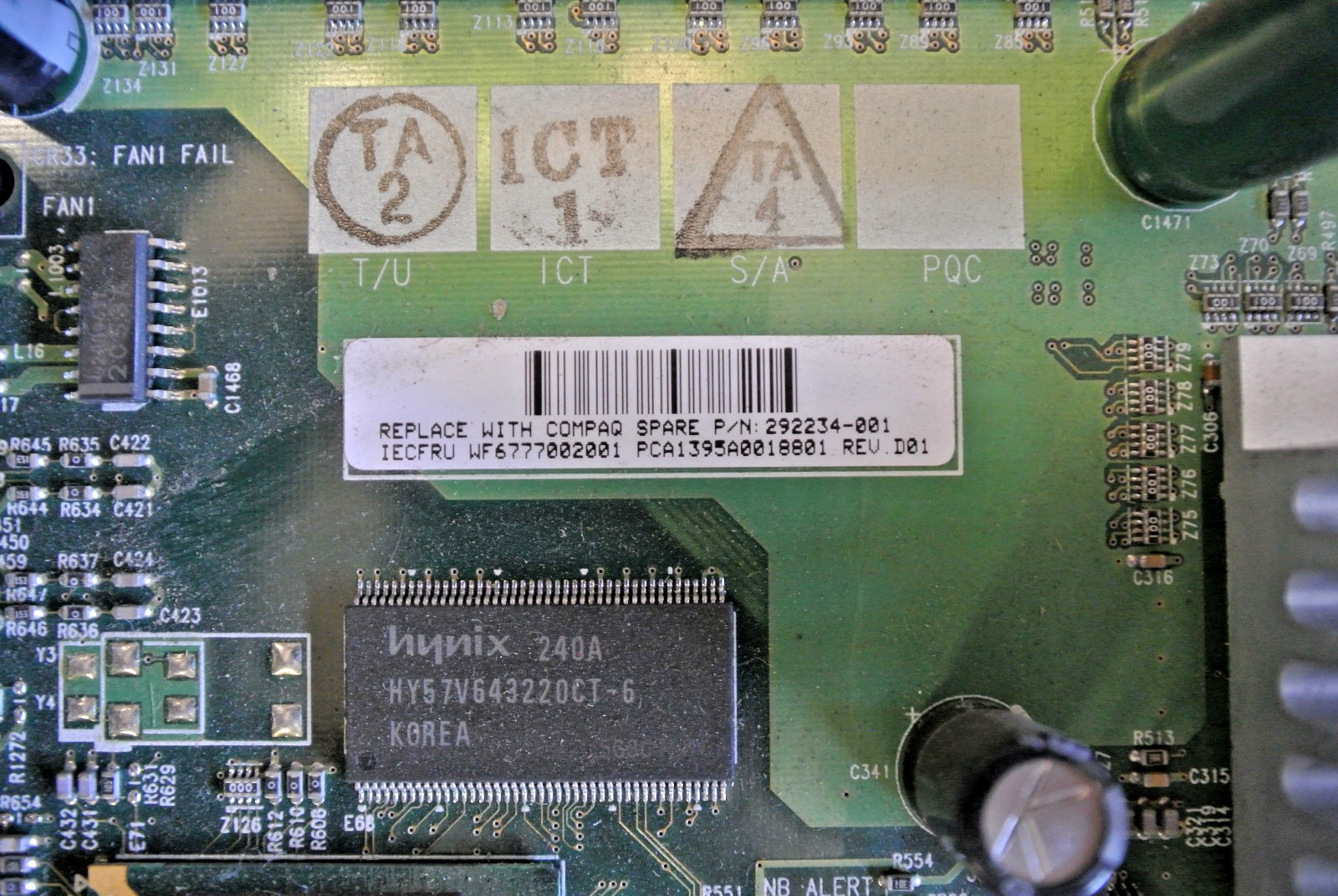 HP 292234-001 ML350G3 SYSTEM BOARD