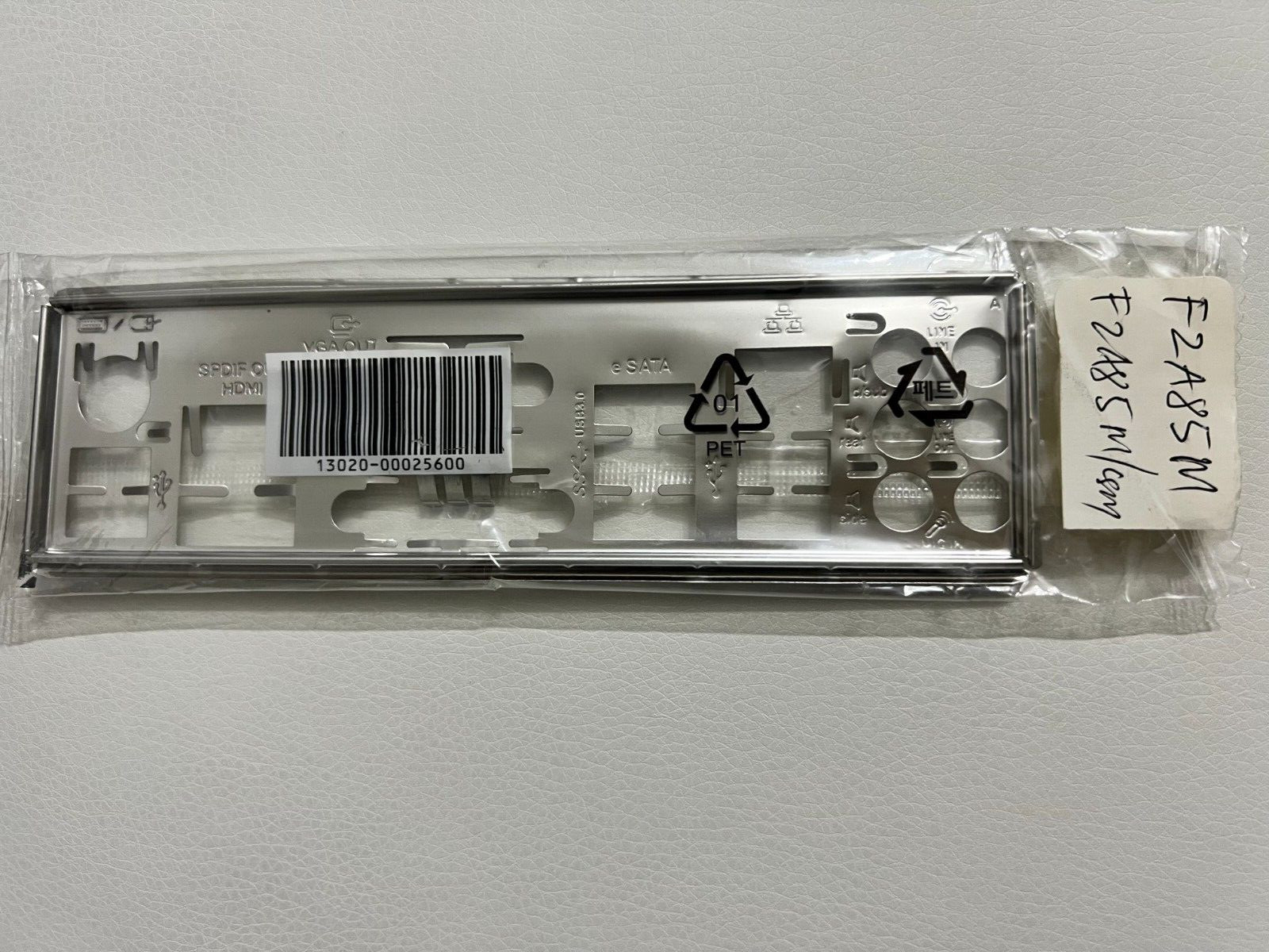 ASUS IO SHIELD FOR  ASUS F2A85M , F2A85M/CSM  , ORIGNIAL,USED ONE