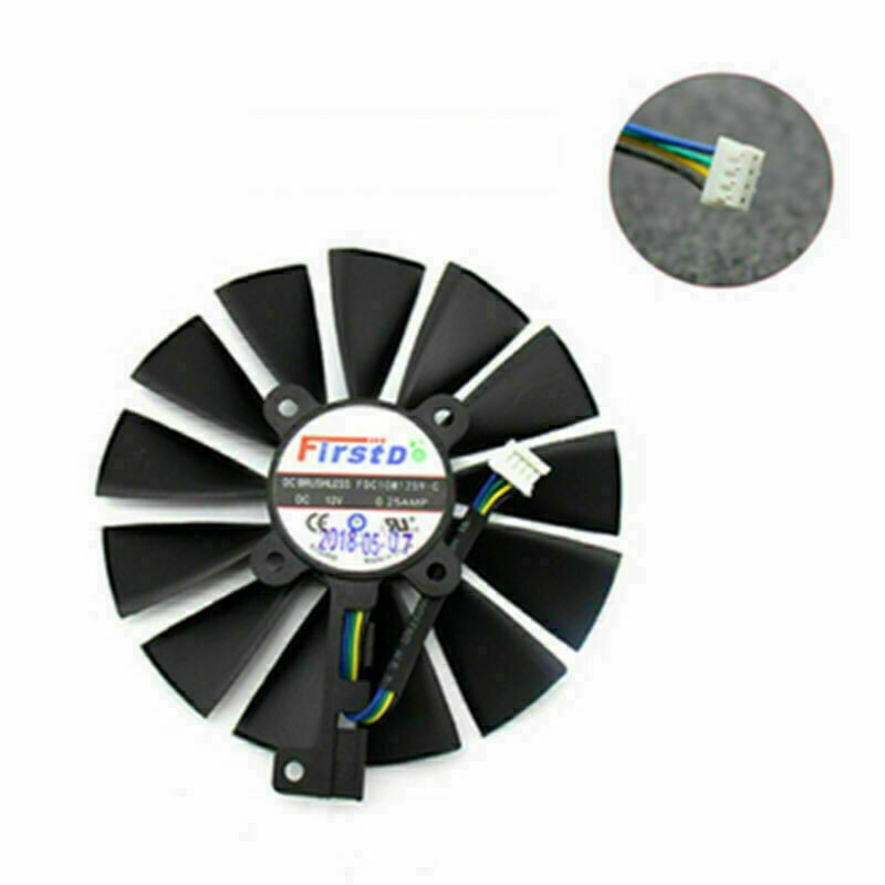 4PIN Graphics Card Cooling Fans Fit For ASUS DUAL-RX580-8G Repair Part