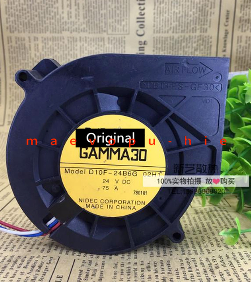 D10F-24B6G 02H1 GAMMA30 for Nidec Server Cooling Fan DC 24V 0.75A  3-wire 